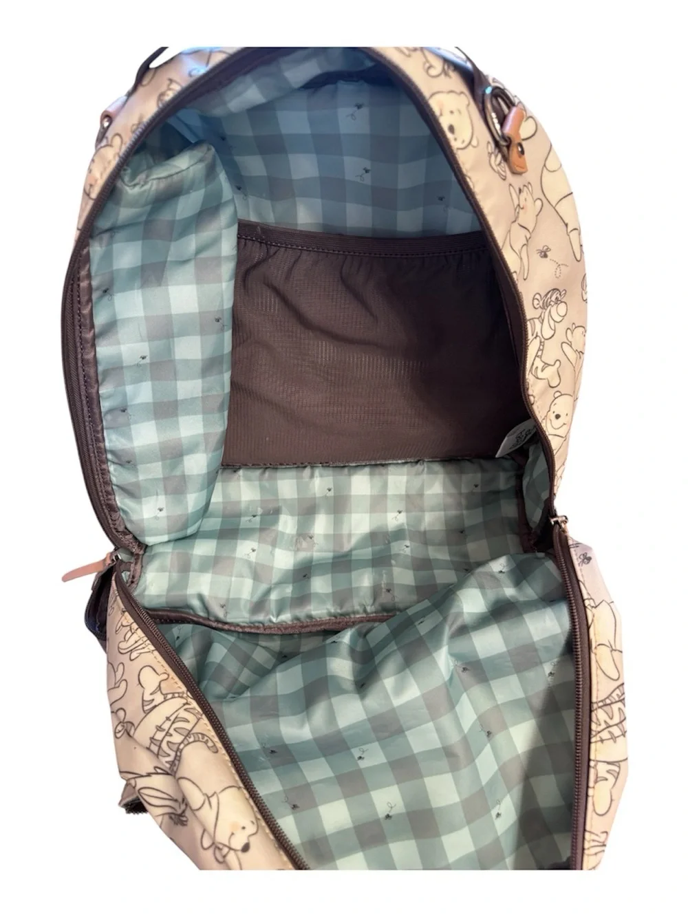 Petunia Pickle Bottom Disney gray Winnie The Pooh Zip back pack Diaper Bag